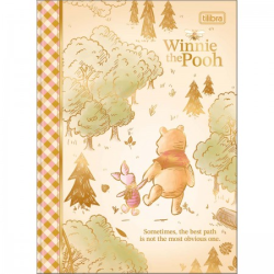 CADERNO BROCHURA CD COLEGIAL POOH 80F TILIBRA