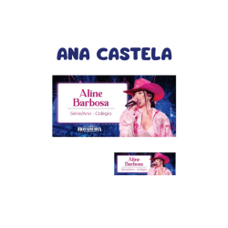 KIT ETIQUETA ESCOLAR VINIL ANA CASTELA - ( 108 UNI TAM. 8X4 E 18 UNI TAM. 4X1,5 CM ) 40463