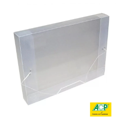 PASTA PLAST. C/ELAST. 40MM CRISTAL - ACP REF:1024.CR-0