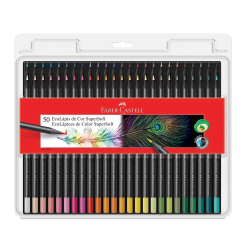 LAPIS DE COR FABER CASTELL SUPER SOFT C/50 - REF:120750SOFT-0