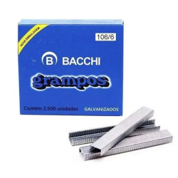 GRAMPO 106/6 GALVANIZADO CX 2500 UNID.-0