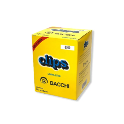 CLIPS 8/0 BACCHI C/25 UNIDADES LINHA LEVE-0