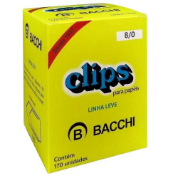 CLIPS 8/0 BACCHI LINHA LEVE 170UND REF..1110-7-0