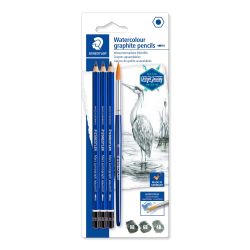 LAPIS AQUARELAVEL STAEDTLER 3 UN COM PINCEL - REF:100A SBK4-0