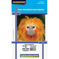 PAPEL FOTOGRAFICO MASTERPRINT 130G AUTO ADES. C/50 FOLHAS-0