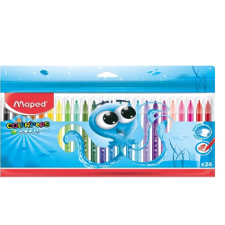 CANETA HIDROGRAFICA COLOR PEPS MAPED C/24 CORES-0