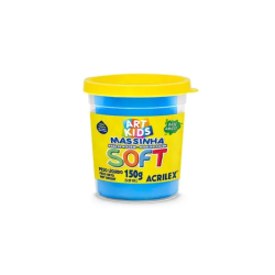 MASSA DE MODELAR ACRILEX SOFT 150 GRAMAS AZUL-0