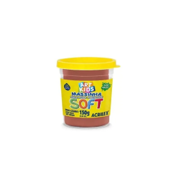 MASSA DE MODELAR ACRILEX SOFT 150 GRAMAS CHOCOLATE-0