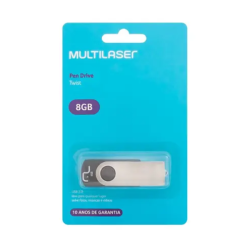 PEN DRIVE MULTILASER 8GB  TWIST REF.PD587-0
