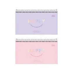 AGENDA ESPIRAL BOLSO HAPPY M2 REF:7891027314224 - TILIBRA-0