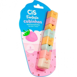 MINI BORRACHA CIS CUBINHOS BLISTER C/8 UNIDADES REF. 5.7398-0