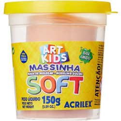 MASSA DE MODELAR ACRILEX SOFT 150 AMARELO PELE-0