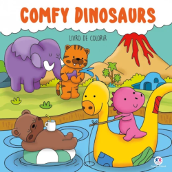 LIVRO COMFY DINOSAURS - PARA COLORIR-0