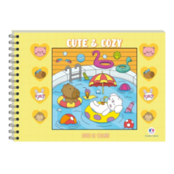 LIVRO CUTE AND COZY YELLOW - LIVRO DE COLORIR-0