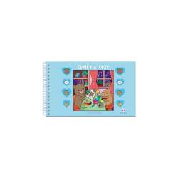 LIVRO COMFY AND COZY BLUE - PARA COLORIR-0
