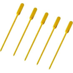 LACRE PARA MALOTE AMARELA ESPINHA DE PEIXE 23CM. PCT.C/100  - TYKHEPLAS-0