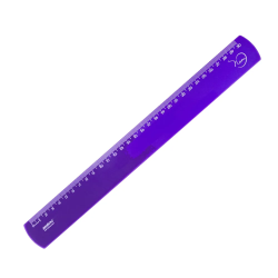 REGUA 30CM ROXA NEON DE POLIESTIRENO MAXCRIL-0