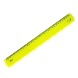 REGUA 30CM AMARELO NEON DE POLIESTIRENO MAXCRIL-0