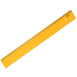 REGUA 30CM LINE LARANJA DE POLIESTIRENO MAXCRIL-0