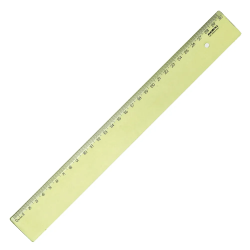 REGUA 30CM LINE AMARELA DE POLIESTIRENO MAXCRIL-0