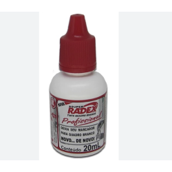 REABASTECEDOR P/ QUADRO BRANCO RADEX 40ML VERMELHO-0