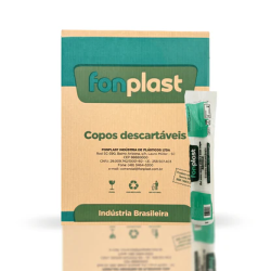 COPO DESCARTÁVEL 180ML FONPLAST CAIXA 25X100-0
