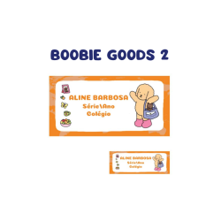 KIT ETIQUETA ESCOLAR VINIL BOOBIE GOODS 2 - ( 108 UNI TAM. 8X4 E 18 UNI TAM. 4X1,5 CM )-0