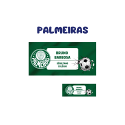 KIT ETIQUETA ESCOLAR VINIL PALMEIRAS - ( 108 UNI TAM. 8X4 E 18 UNI TAM. 4X1,5 CM )-0
