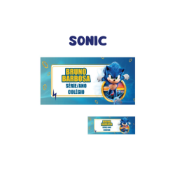KIT ETIQUETA ESCOLAR VINIL SONIC - ( 108 UNI TAM. 8X4 E 18 UNI TAM. 4X1,5 CM )-0