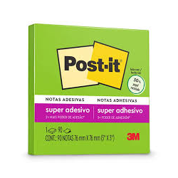 BLOCO REC. ADESIVO POST-IT 3M 76X76 VERDE LIMEADE-0
