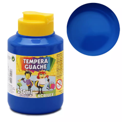 TINTA GUACHE 250 ML ACRILEX AZUL-0