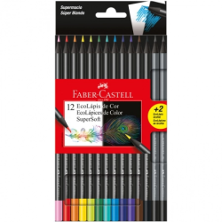LAPIS DE COR FABER CASTEL SUPER SOFT C/12 - REF:120712SOFT2-0