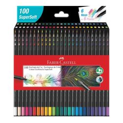 LAPIS DE COR SUPERSOFT C/ 100 CORES FABER CASTELL-0