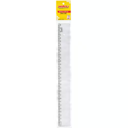 REGUA 30CM NEW LINE ACRILICA CRISTAL WALEU REF.10270017-0