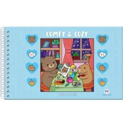 LIVRO COMFY AND COZY BLUE - PARA COLORIR